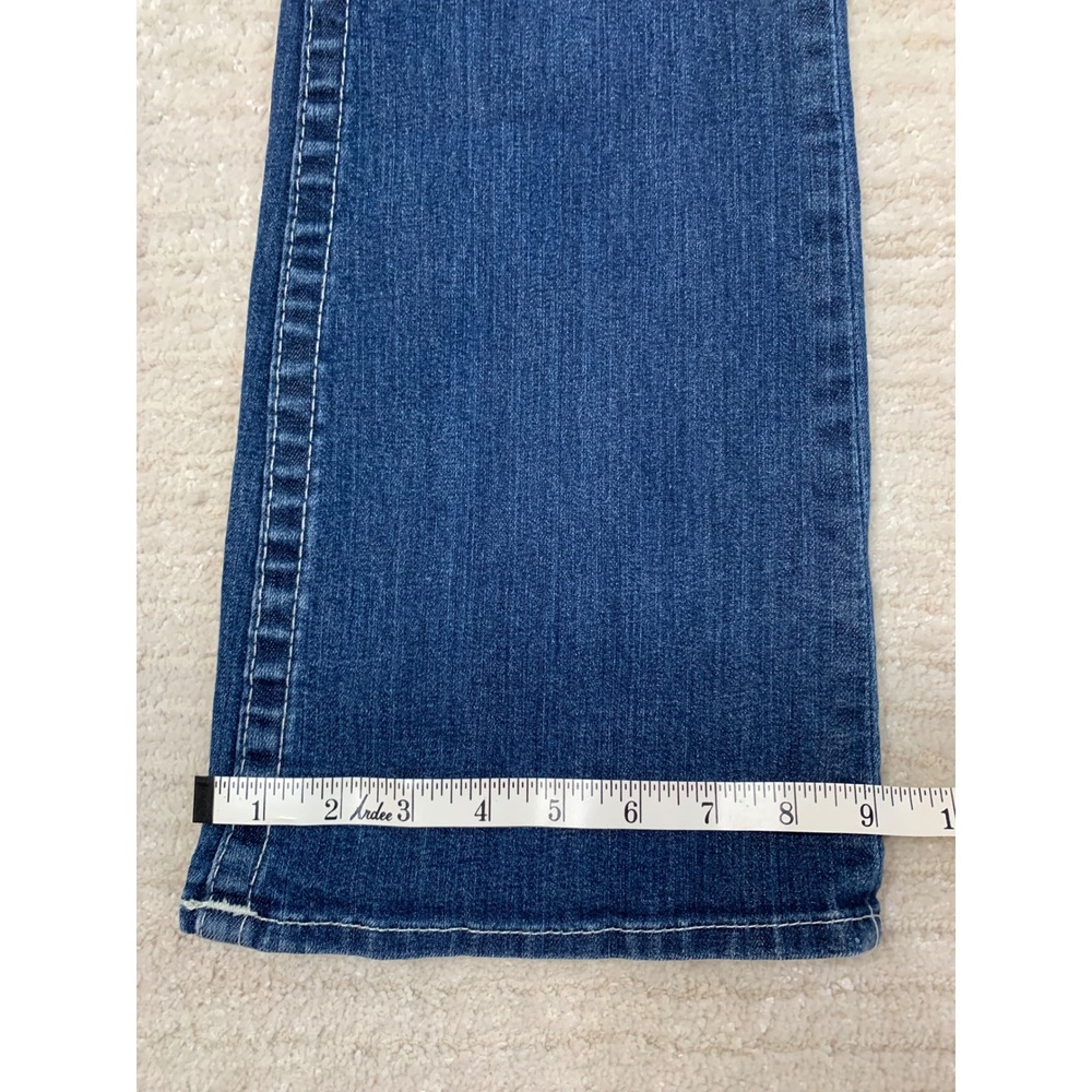 True Religion Becky Bootcut Jeans Dark Wash Low Rise Horseshoe Flap Pocket 27 - Picture 13 of 16